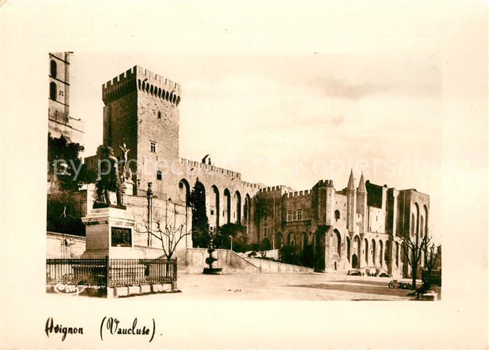 Avignon Vaucluse Palais des Papes facade principale