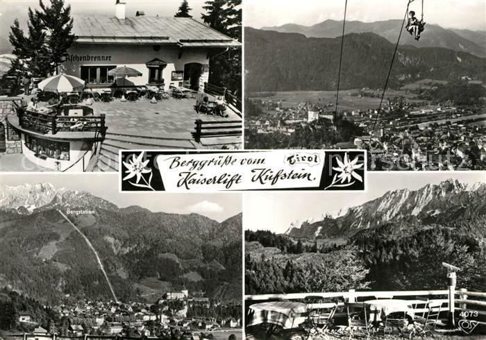 Kufstein Tirol Berghaus Aschenbrenner Kaiserlift Alpenpanorama