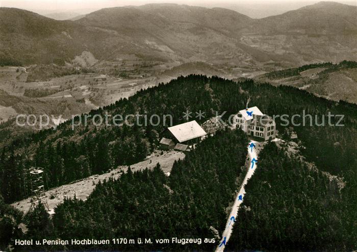 BADENWEILER BW Hotel Pension Hochblauen Schwarzwald Fliegeraufnahme