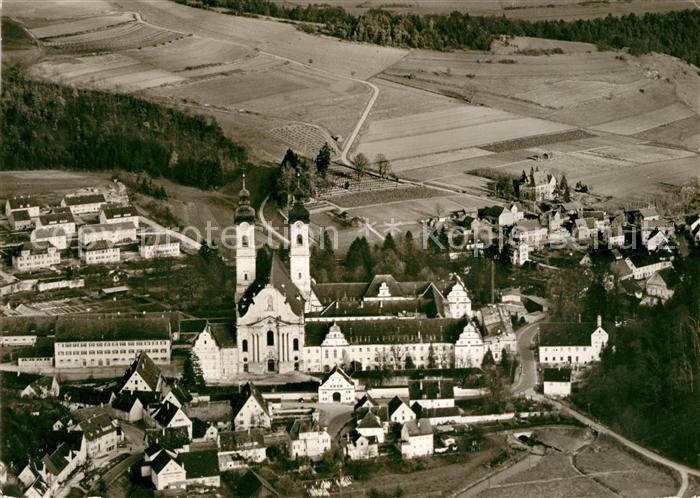 Zwiefalten Wuerttemberg Muenster Fliegeraufnahme