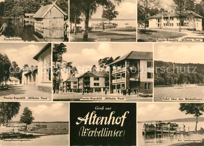 Altenhof Werbellinsee Fischerhuetten Promenade Pionier Republik Wilhelm Pieck La