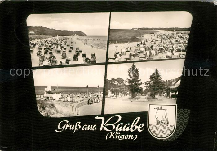 Baabe Ostseebad Ruegen Strand Promenade