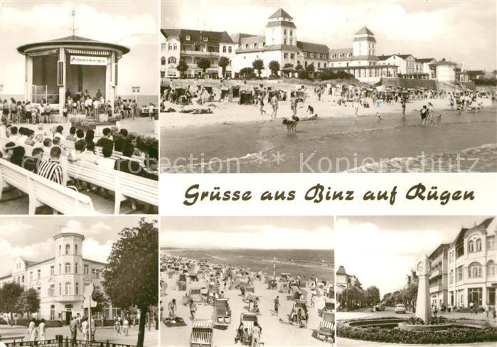 Binz Ruegen Konzertpavillon Strand Hotels Standuhr