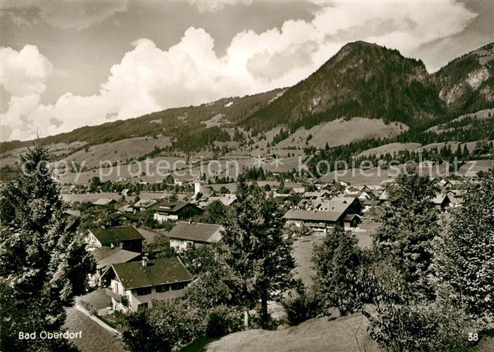 Bad Oberdorf Panorama Hoehenluftkurort mit Hirschberg Allgaeuer Alpen