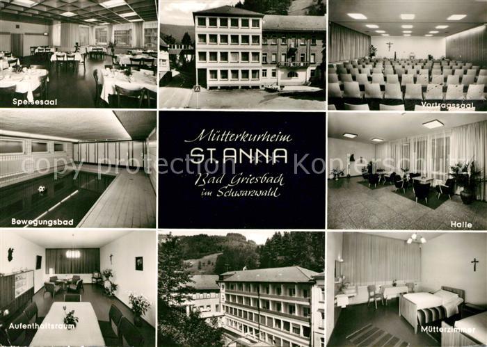 Bad Griesbach Schwarzwald  Muetterkurheim St Anna Innenansichten