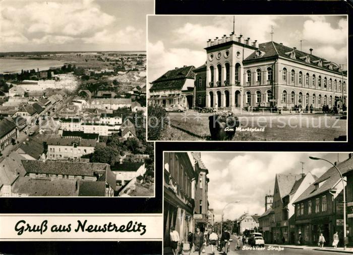 Neustrelitz Marktplatz Strelitzer Strasse Fliegeraufnahme