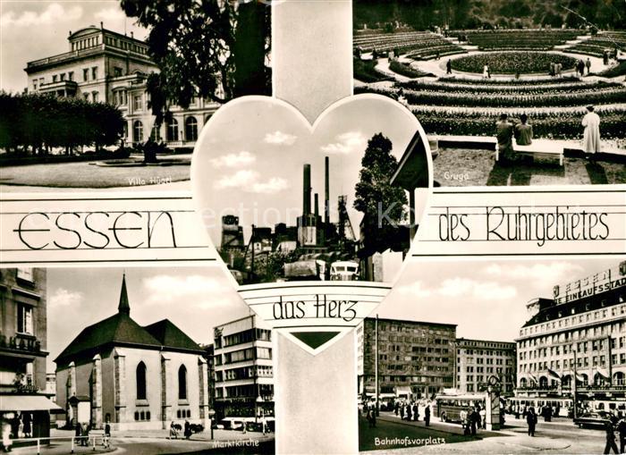 Essen Ruhr Villa Huegel Gruga Park Marktkirche Bahnhofsvorplatz Zeche