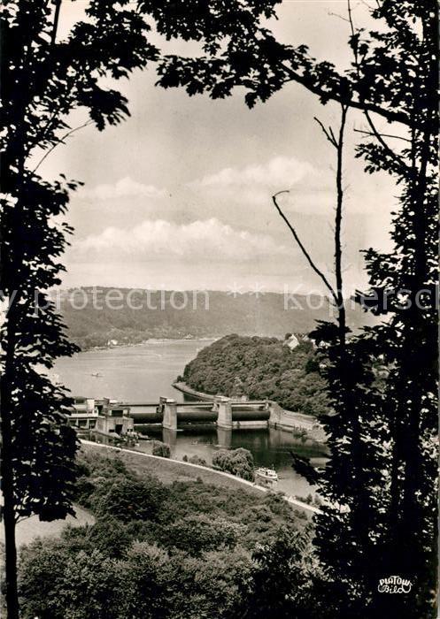 Essen Ruhr Baldeneysee mit Stauwehr