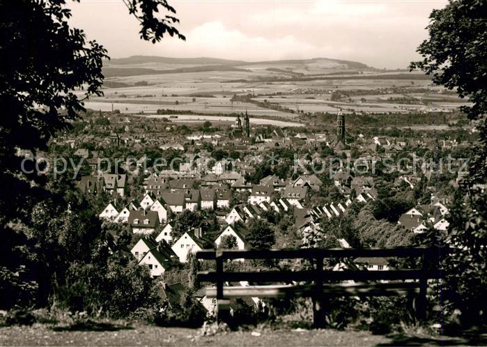 Goettingen Niedersachsen Panorama Blick vom Hainberg nach dem Hohen Hagen mit Ga