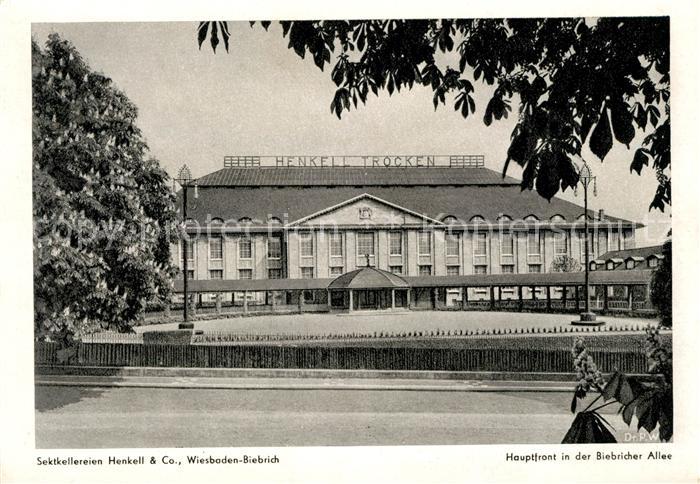 Biebrich Wiesbaden Sektkellereien Henkell & Co Hauptfront Biebricher Allee
