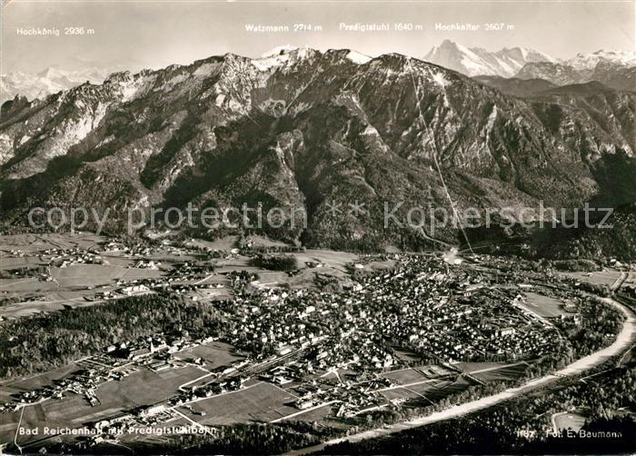 Bad Reichenhall mit Predigtstuhlbahn Alpenpanorama Fliegeraufnahme
