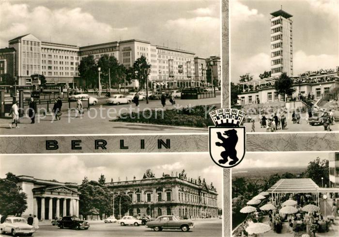 BERLIN CITY Frankfurter Allee Mueggelturm Mahnmal Museum Gaststaette Wappen Hau