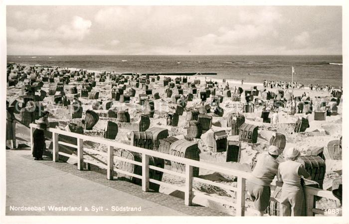 Westerland Sylt Suedstrand Nordseebad