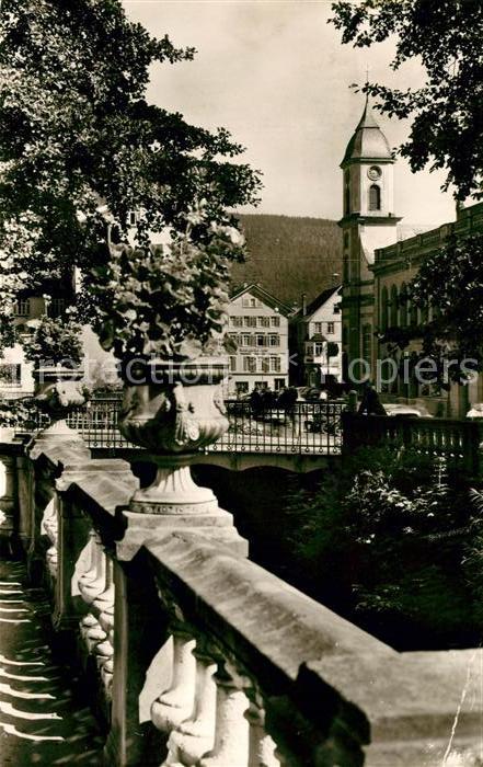 Bad Wildbad Ortsmotiv mit Kirche
