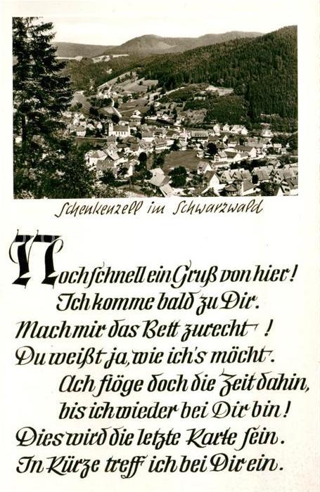 Schenkenzell Panorama Gedicht