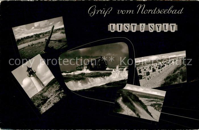 List Sylt Leuchtturm Dampflokomotive Hindenburgdamm Strand Duenen