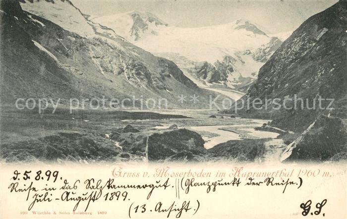 Moserboden Landschaftspanorama Kaprunertal Hohe Tauern