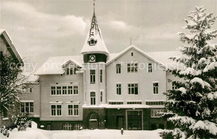Clausthal-Zellerfeld Sanatorium Schwarzenbach im Winter