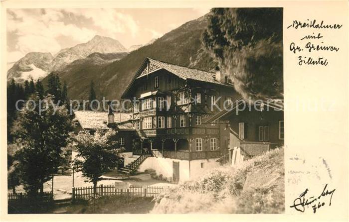 Ginzling Alpengasthof Breitlahner Alpen