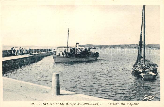 Port-Navalo Arrivée du vapeur