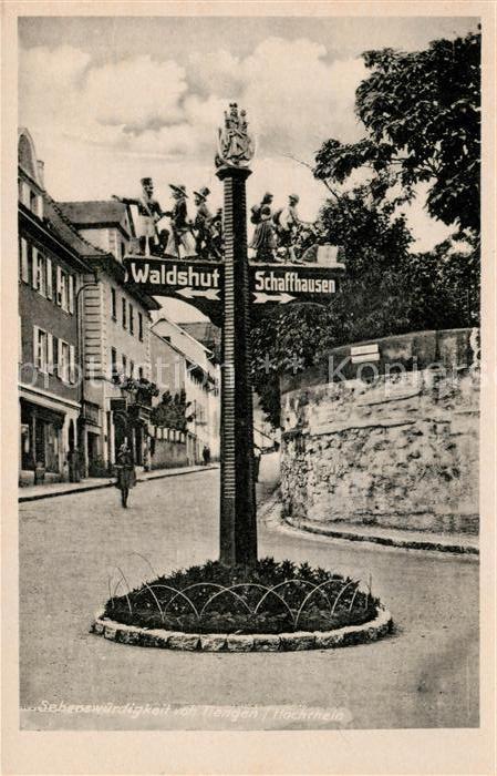 Tiengen Waldshut Wegweiser Sehenswuerdigkeit