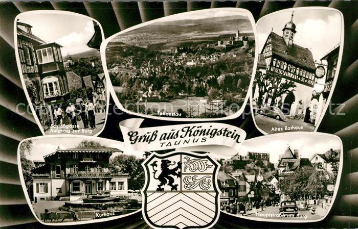 Koenigstein Taunus Schlossgasse Teilansicht Altes Rathaus Fachwerkhaus Kurhaus H