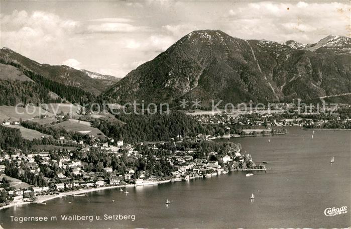 Tegernsee mit Wallberg und Setzberg Fliegeraufnahme