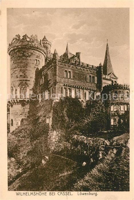 Wilhelmshoehe Kassel Loewenburg