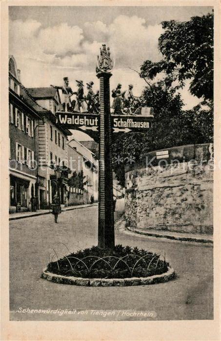 Tiengen Waldshut Wegweiser Sehenswuerdigkeit