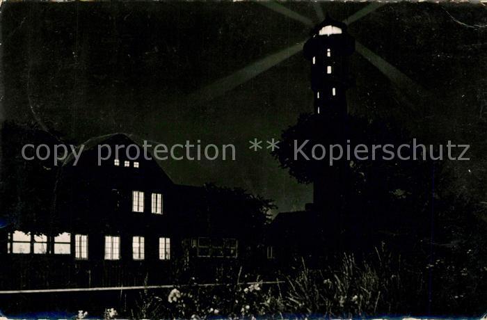 Wangerooge Nordseebad Leuchtturm Nachtaufnahme