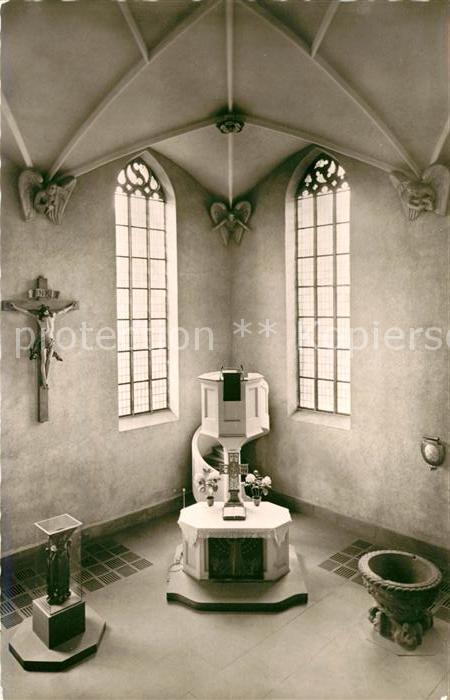 FREUDENSTADT BW Evangelische Stadtkirche 17. Jhdt. Taufstein Lesepult Kruzifix