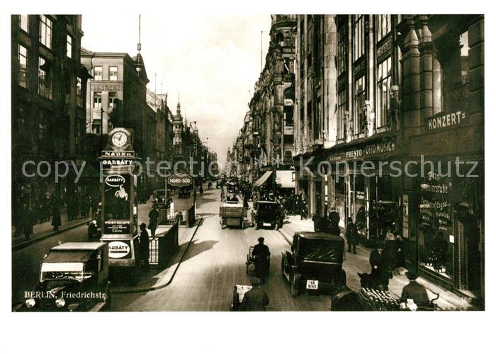 BERLIN  CITY Friedrichstrasse um 1925 Repro Historisches Stadtbild Nr H 39
