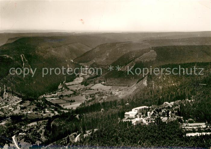 Wildbad Schwarzwald Sommerberg mit Blick ins Enztal Fliegeraufnahme Original Str