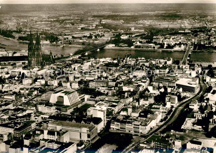 Koeln Rhein Fliegeraufnahme