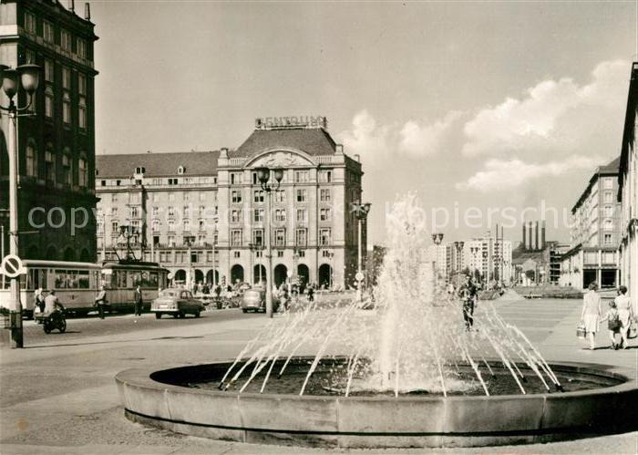 DRESDEN Elbe Ernst Thaelmann Strasse Brunnen