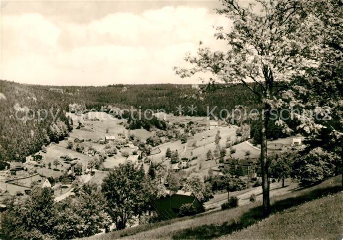Klingenthal Vogtland Landschaftspanorama Blick vom Aschberg nach Steindoebra