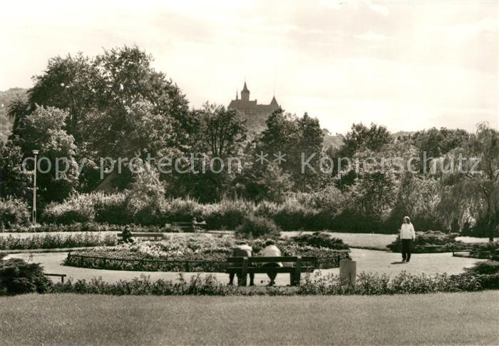 Wernigerode Harz Bahnhofsvorplatz Blick zum Feudalmuseum