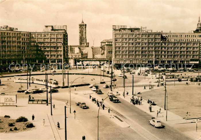 BERLIN CITY Alexanderplatz Hauptstadt der DDR