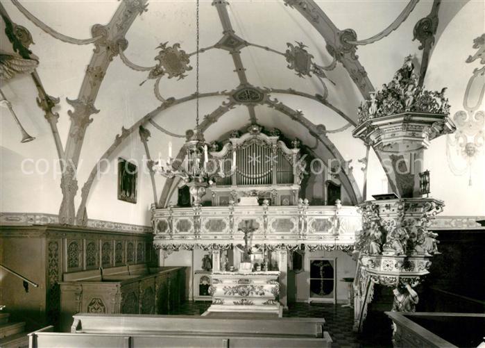 Burgk Saale-Orla-Kreis Heimat- und Schlossmuseum Schlosskapelle mit Silbermann O