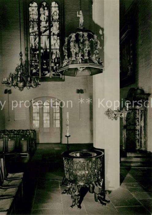 Kiel St Nikolai Kirche Taufbecken von Johann Apengeter