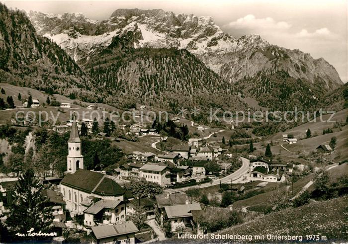 Schellenberg Marktschellenberg Luftkurort mit Untersberg Berchtesgadener Alpen