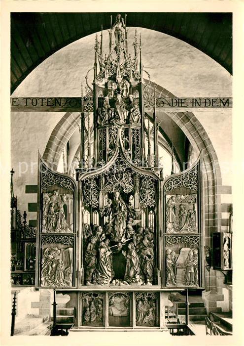 Creglingen Marienaltar von Tilman Riemenschneider Herrgottskirche