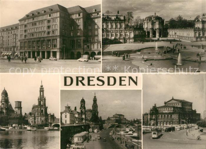 DRESDEN Elbe Teilansichten Innenstadt Platz Kirchen Elbe Dampfer