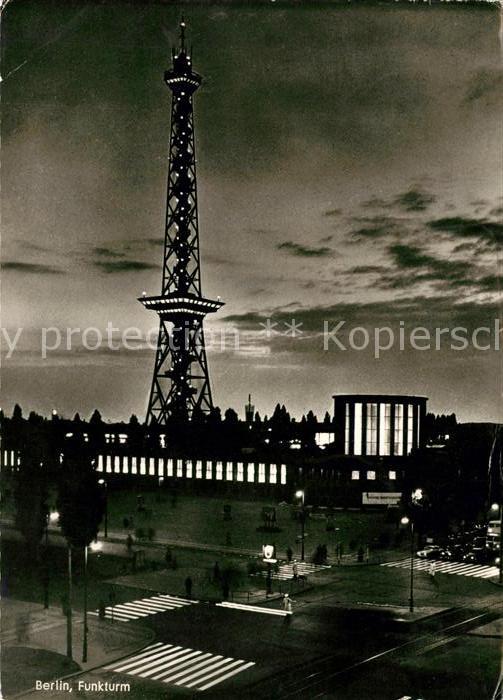 BERLIN  CITY Funkturm Nachtaufnahme
