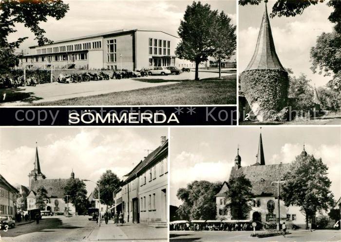 Soemmerda VEB Bueromaschinenwerk Soemtron Alte Stadtmauer Rathaus