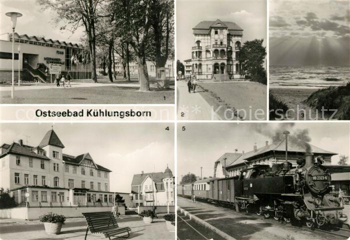 Kuehlungsborn Ostseebad FDGB Meerwasserschwimmhalle FDGB Erholungsheim Strand FD