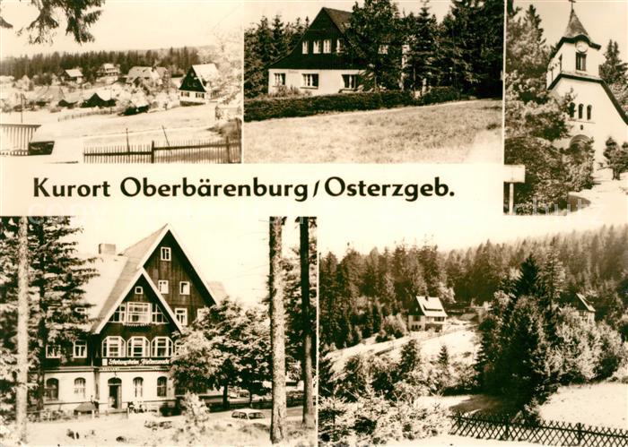 Oberbaerenburg Baerenburg Teilansichten Kurort Erholungsheim Friedenswacht Kapel