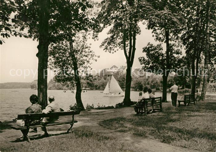 Strausberg Brandenburg Uferpartie am Straussee