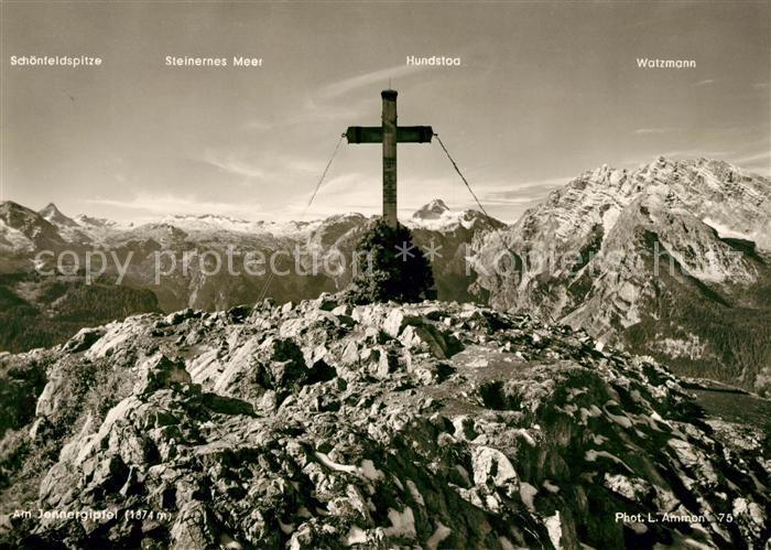 Jenner Berchtesgaden Gipfelkreuz Alpenpanorama Bergwelt
