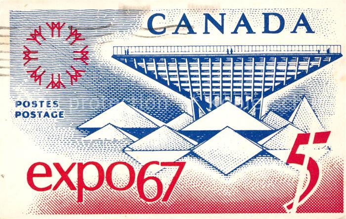 Exposition Universelle Internationale Montreal 1967 Commemorative Stamp Canadian